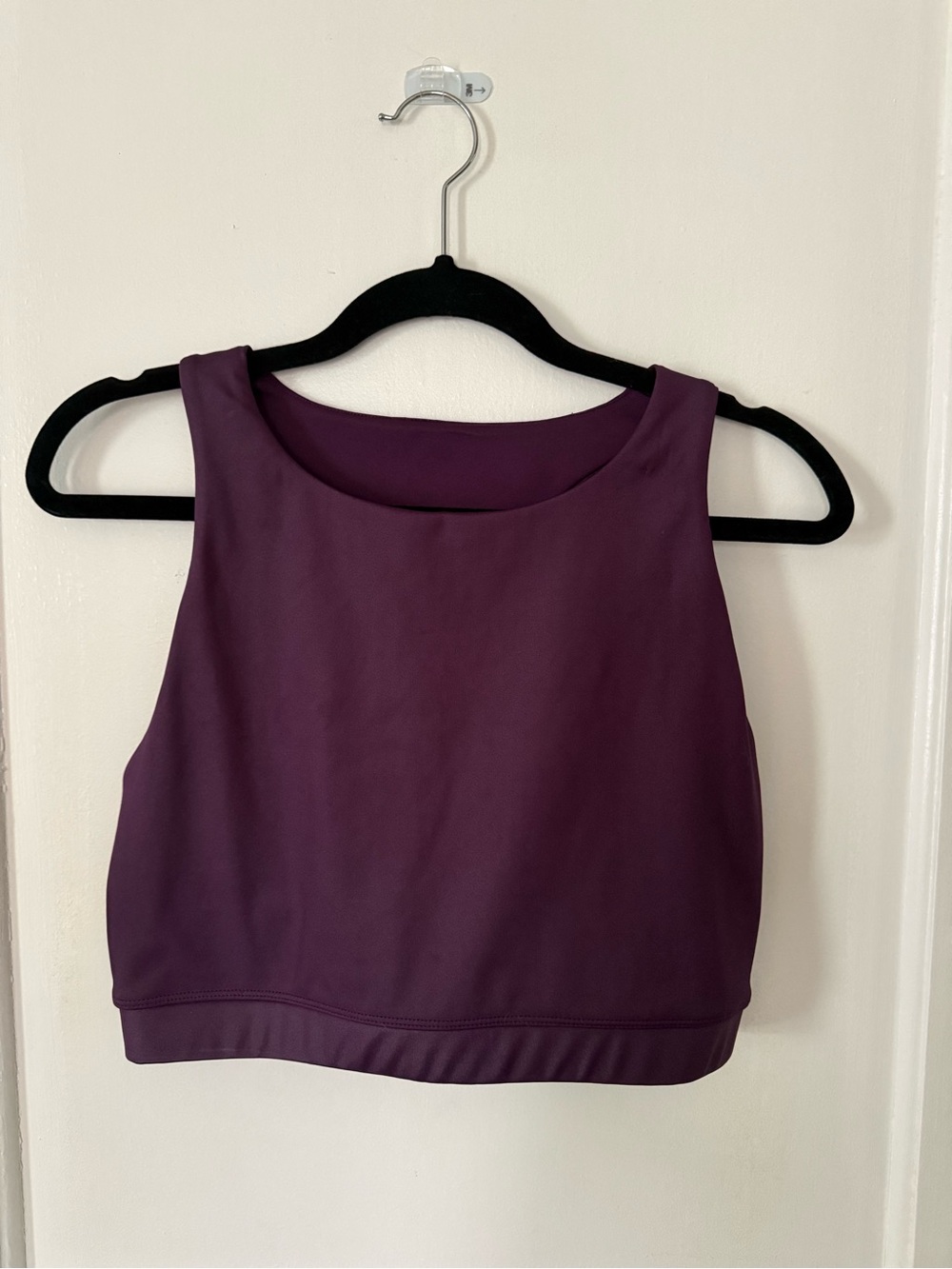 Women's Plum Athletic Crop Tank Top